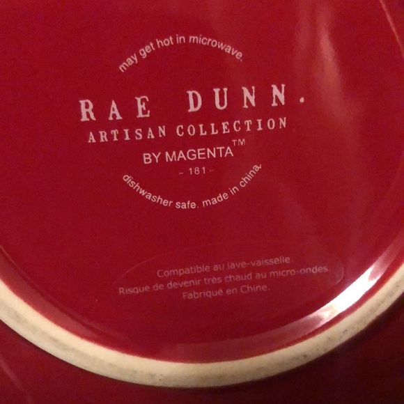 Rae Dunn Red Belt Mixing bowl Santa’s Cookies 2022 New - Picture 4 of 5